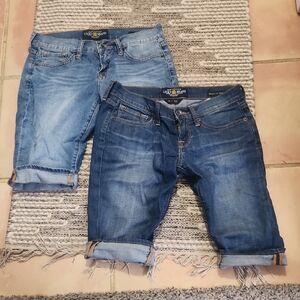Lucky Brand Bridgette Bermuda Shorts X2 Size 25